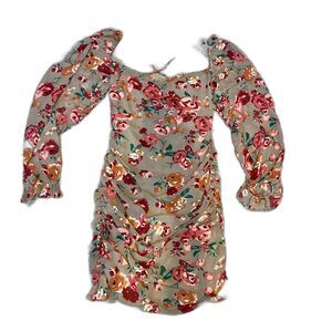 ReVamped Dress Collections NWT Womens Large Dress 3/4 Sleeves Zips Up Back &Ties